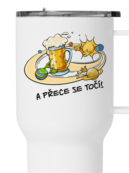 A přece se točí! termohrnek White