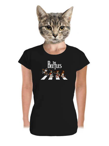 Beatles dámské tričko premium Black