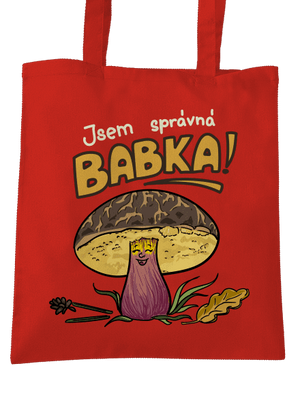 Babka a hříbeček taška Bright Red