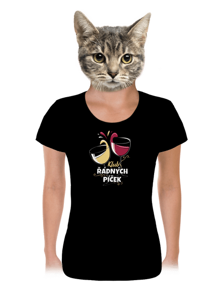 Klub řádných píček dámské tričko Black