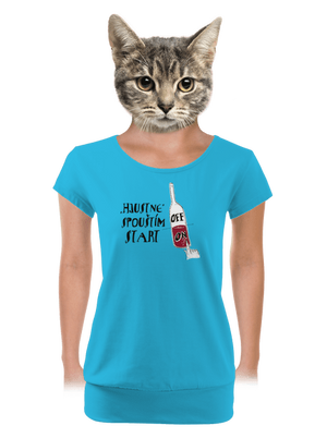 dámské tričko s lemem