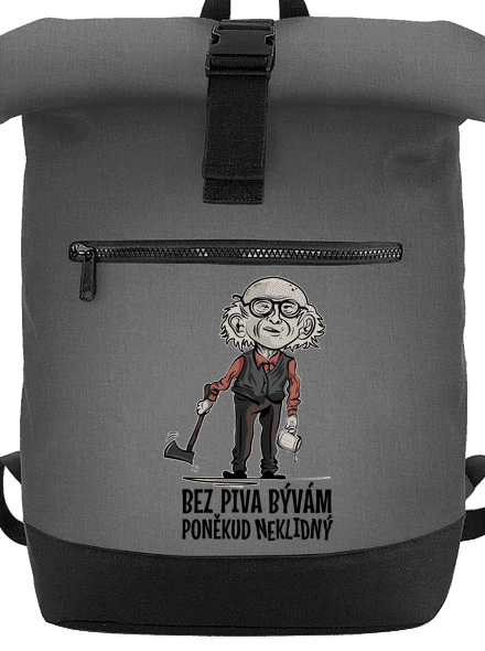 Neklidný bez piva batoh Grey Marl