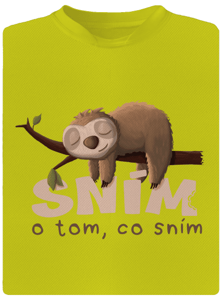 Sním o tom, co sním pánské sportovní tričko Neon Yellow