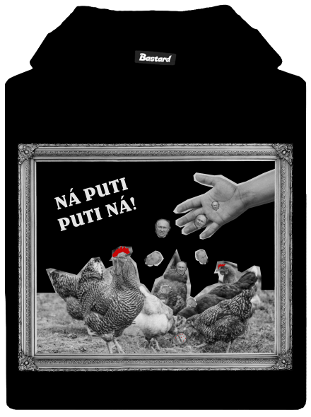 Ukrajina - Ná Puti Puti Ná dětská mikina klokanka Black