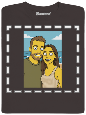 Simpsonovi z vlastní fotky pánské dlouhý rukáv Bear Brown