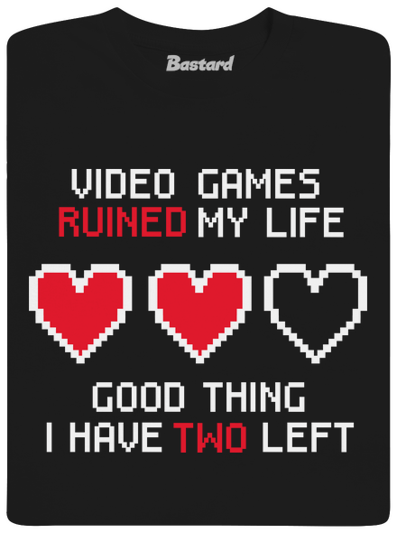 Video games pánské tričko Black