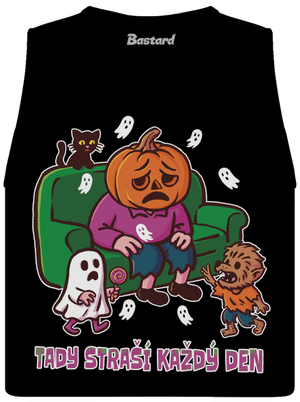 Tady straší každý den dámské tílko volné Black