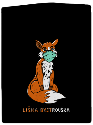 Liška Bystrouška dámská mikina na zip Black