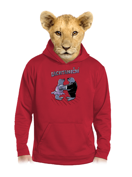 Lachtaneční dětská mikina klokanka Fire Red