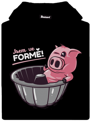 Ve formě pánská mikina klokanka Black