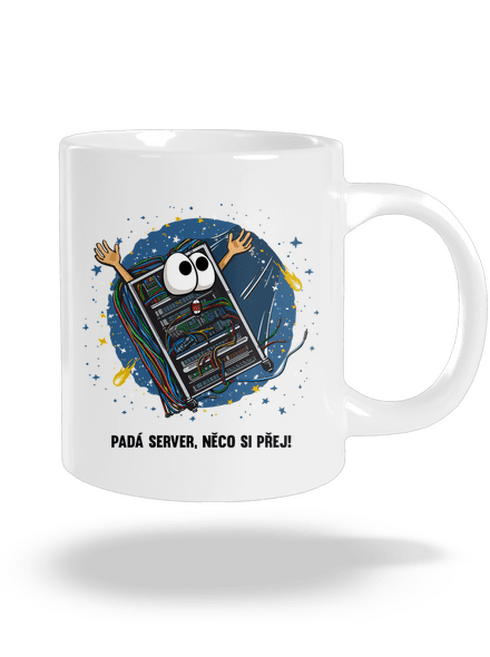 Padá server velký hrnek White