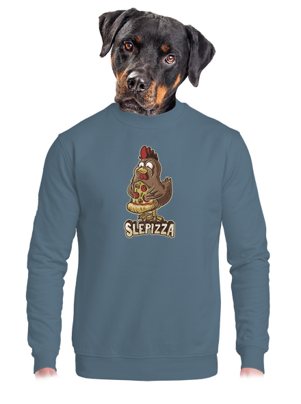 Slepizza unisex mikina bez kapuce Nordic Blue