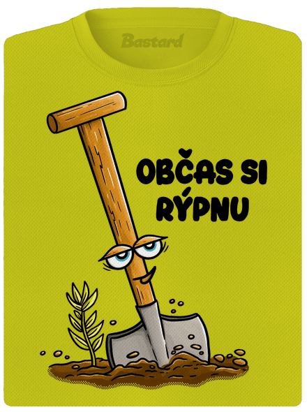 Občas si rýpnu dámské sportovní tričko Neon Yellow