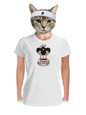 Mám hlavu v pressu dámské sportovní tričko White