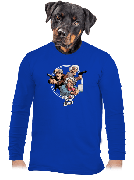 Penze nebo život pánské dlouhý rukáv Royal Blue