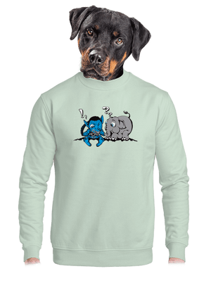 unisex mikina bez kapuce