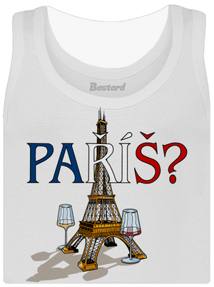 Paříš dámské tílko klasické White