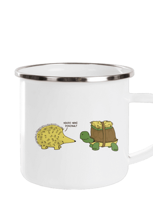 Želva s ježkem plecháček White