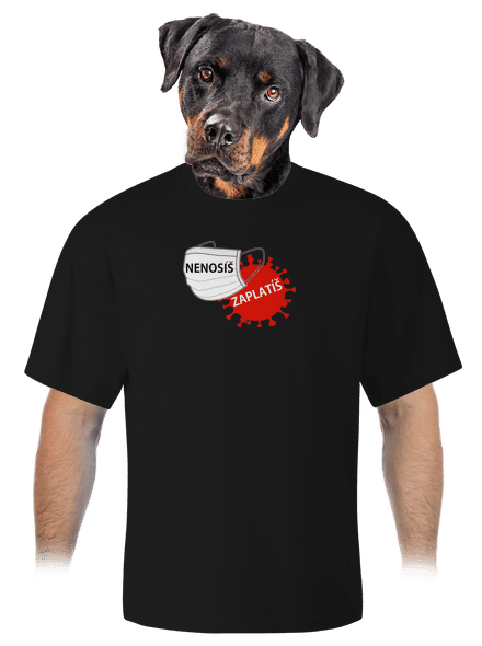 Nenosíš zaplatíš unisex tričko oversized Black