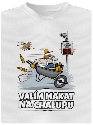 Valím na chalupu pánské sportovní tričko White