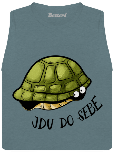 Jdu do sebe dámské tílko volné Heather Deep Teal