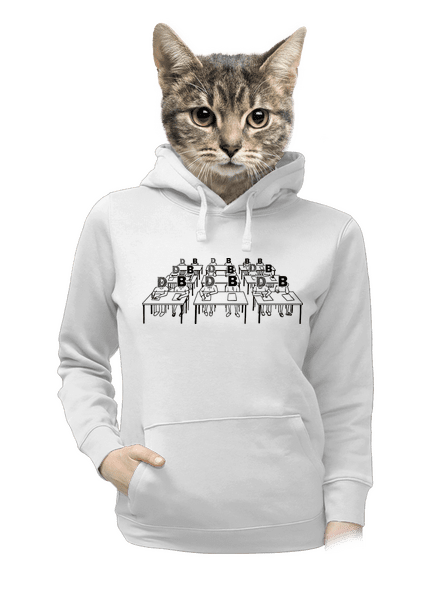 Cimrman: Debil, blbeček dámská mikina klokanka White