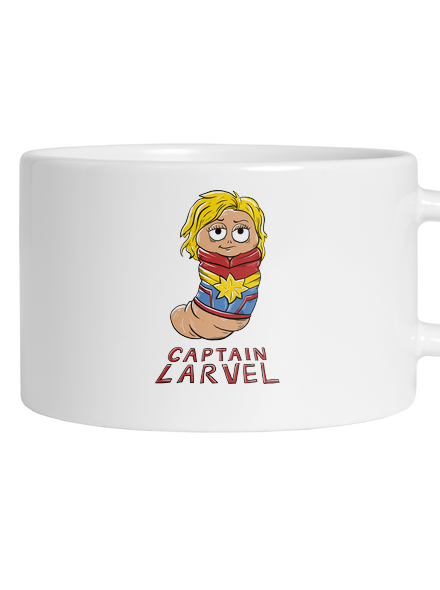 Captain Larvel hrnek makronka White