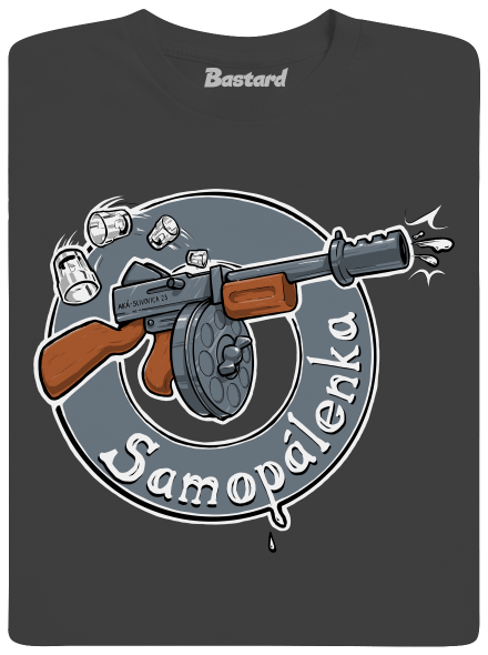 Samopálenka pánské tričko Dark Grey