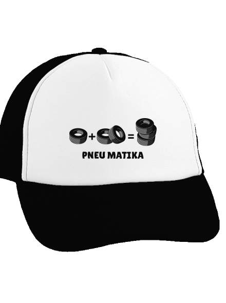 Pneu Matika kšiltovka truckerka Black cap