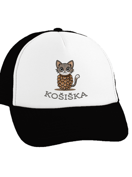 Košiška kšiltovka truckerka Black cap