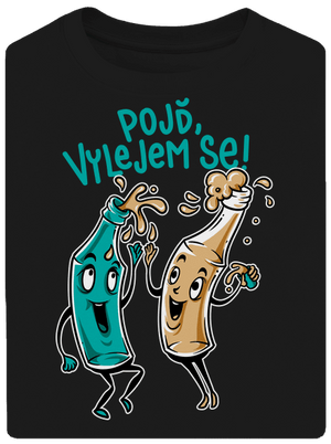 Vylitý unisex tričko oversized Black