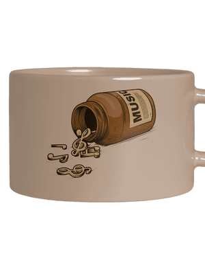 Music Pills hrnek makronka Brown Macaron