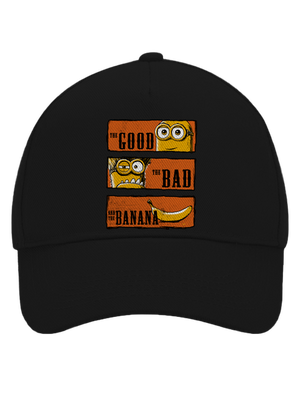 Hodný zlý a banán kšiltovka baseballka Black