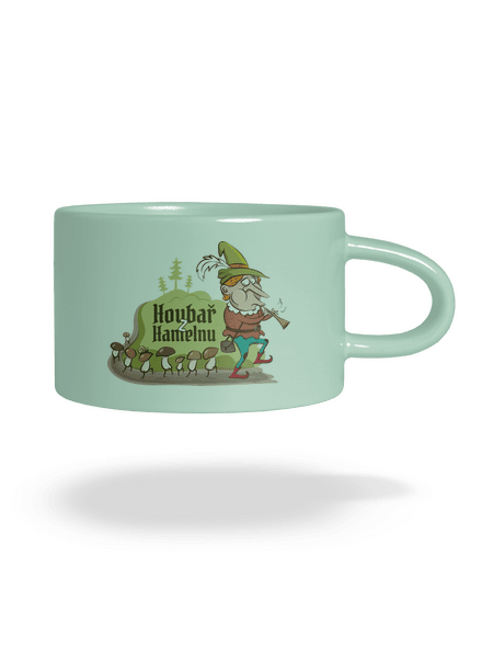 Houbař z Hamelnu hrnek makronka Mint Macaron