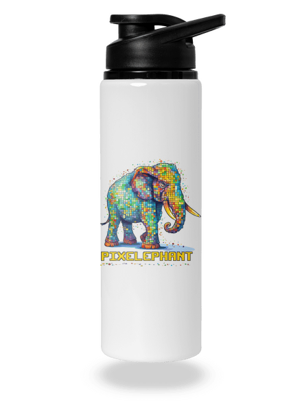 Pixelephant lahev na vodu White