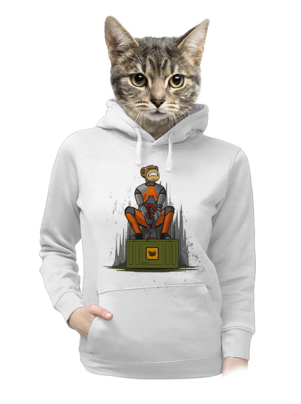 Ape-Life dámská mikina klokanka White