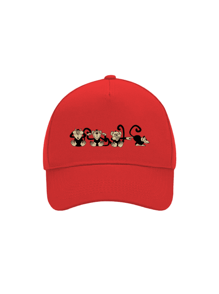 Opice kšiltovka baseballka Classic Red
