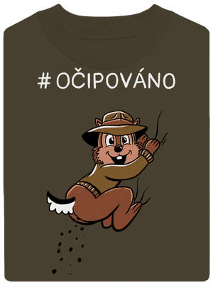 Očipováno unisex mikina bez kapuce Urban Khaki