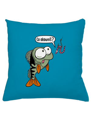 Co okouníš? polštář Blue Turquoise