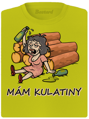 Mám kulatiny dámské sportovní tričko Neon Yellow