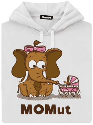 Momut dámská mikina klokanka White