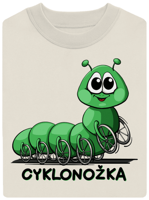 Cyklonožka unisex mikina bez kapuce Off White