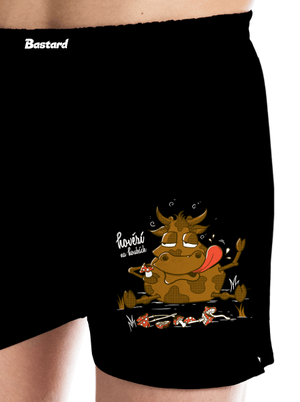 Hovězí na houbách pánské trenky Black