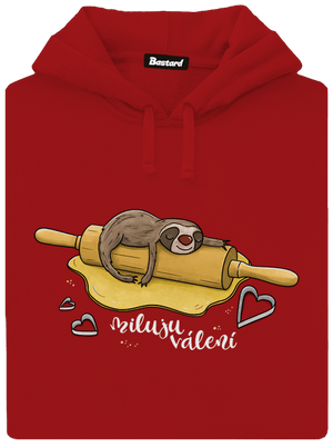 Miluju válení dámská mikina klokanka Red Mal