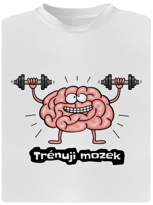 Trénuji mozek pánské sportovní tričko White