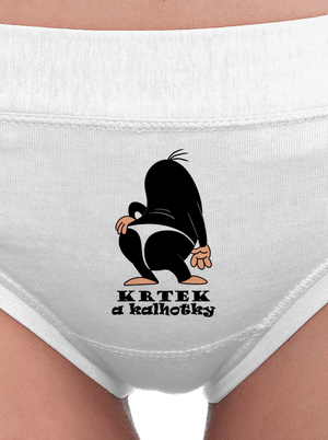 Krtek a kalhotky dámské kalhotky White