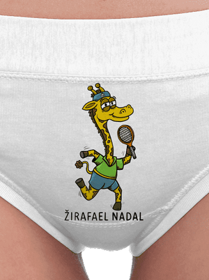Žirafael Nadal dámské kalhotky White