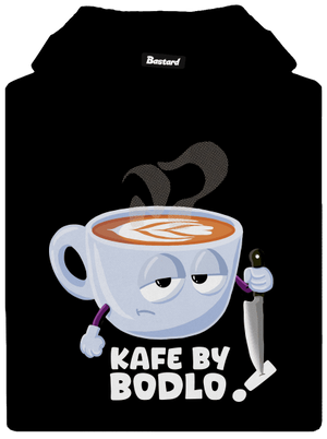 Kafe by bodlo pánská mikina klokanka Black