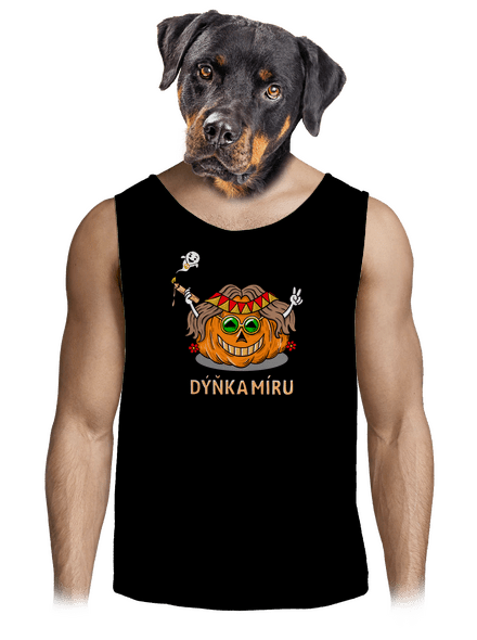 Dýňka míru pánské tílko Black