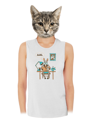 Jak sbalit jednorožce dámské tílko volné White